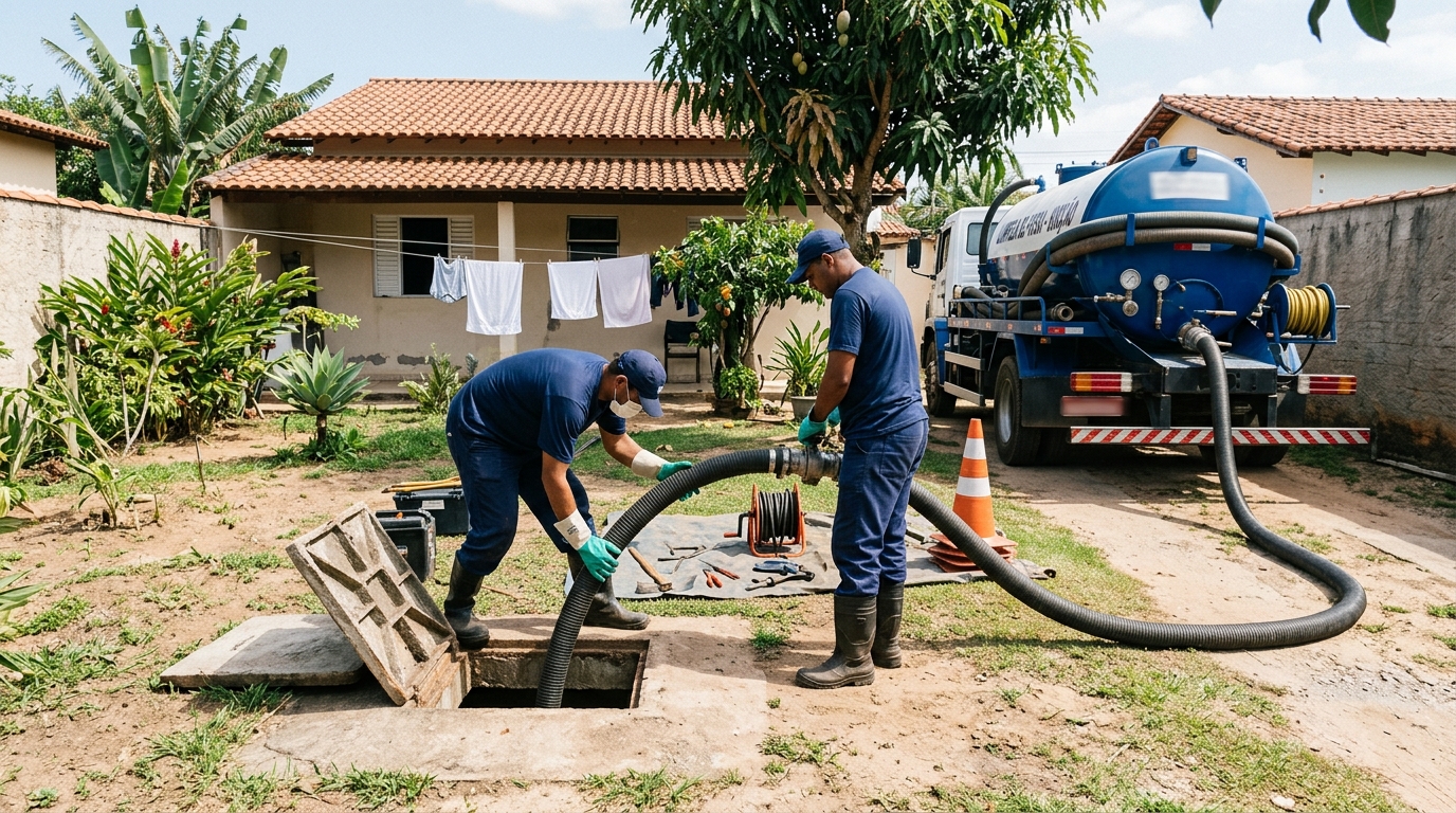 Manutenção de Fossa no Itaigara, Salvador‑BA